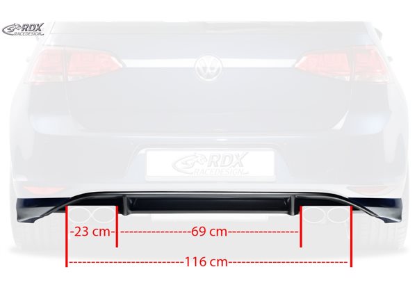 Añadido rdx vw golf 7 "r-look"