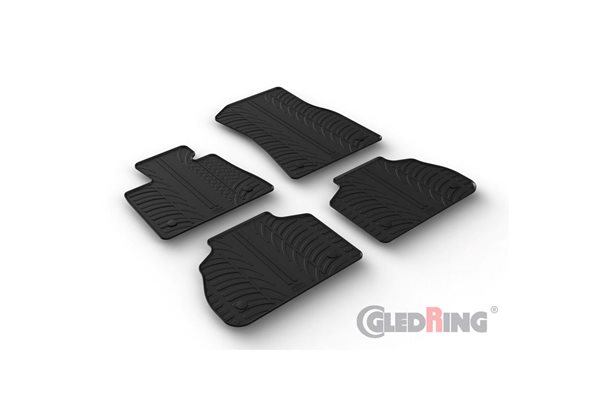 Alfombrilla goma Gledring BMW X7 (G07) 2019- (4 piezas+clips montaje) 