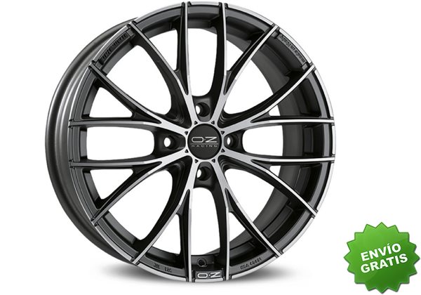 Llanta exclusiva Oz Italia 150 4f 7x17 Et42 4x108 Matt Dark Graphite Diamond Cut Kba Nad