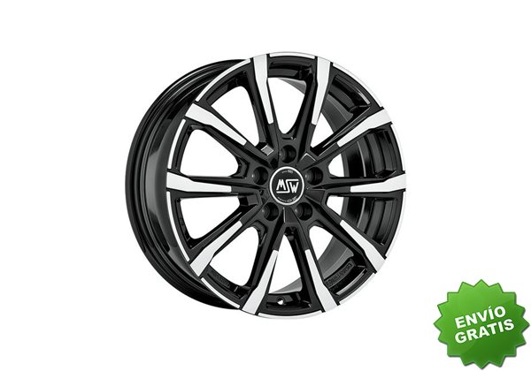 Llanta exclusiva Oz Msw 79 7x17 5x108 Et48 Negro Brillante Pulido