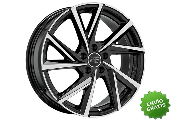 Llanta exclusiva Oz Msw 80-5 6.5x16 5x100 Et40 Negro Brillante Pulido