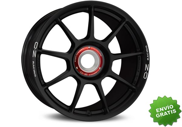 Llanta exclusiva Oz Challenge Hlt Cl 12x18 Et48 5x130 Matt Black White Lettering