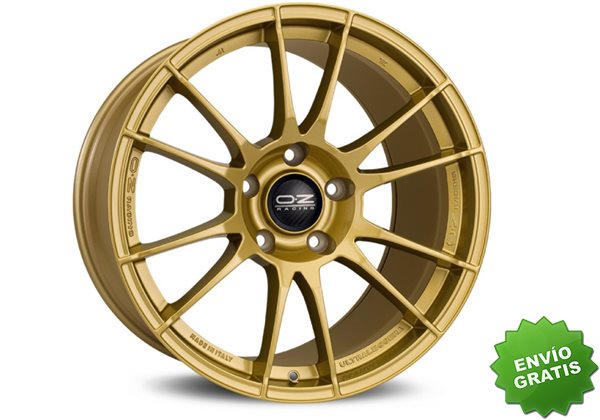 Llanta exclusiva Oz Ultraleggera 8x17 Et48 5x114.30 Race Gold Kba Nad