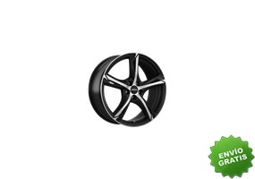 Llanta exclusiva Ronal R62 7.5x18 Et35 5x120 Jetblack Mate Frente Pul Ido