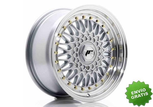 Llanta exclusiva Jr Wheels Jr9 16x7.5 Et25 4x100 108 Silver W Machined% 20lip