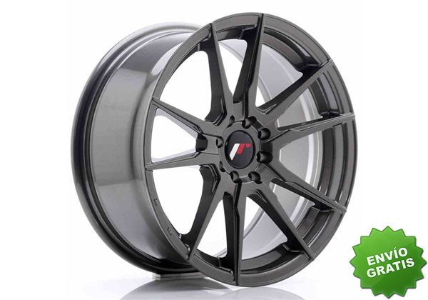 Llanta exclusiva Jr Wheels Jr21 17x8 Et25 4x100 108 Hyper Gray