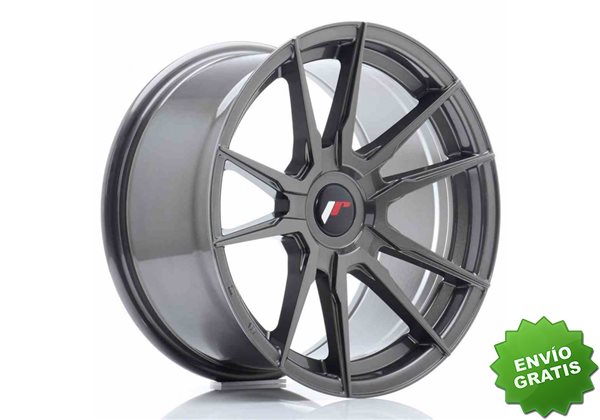 Llanta exclusiva Jr Wheels Jr21 17x9 Et25-35 Blank Hyper Gray