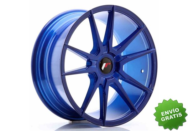 Llanta exclusiva Jr Wheels Jr21 18x8.5 Et40 Blank Platinum Blue