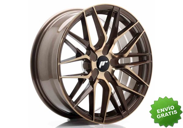 Llanta exclusiva Jr Wheels Jr28 18x7.5 Et20-40 Blank Platinum Bronze