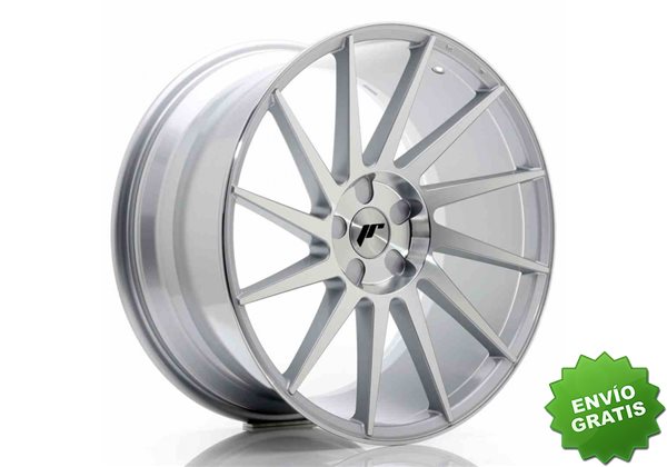 Llanta exclusiva Jr Wheels Jr22 20x10 Et20-40 5h Blank Silver Machine D Face