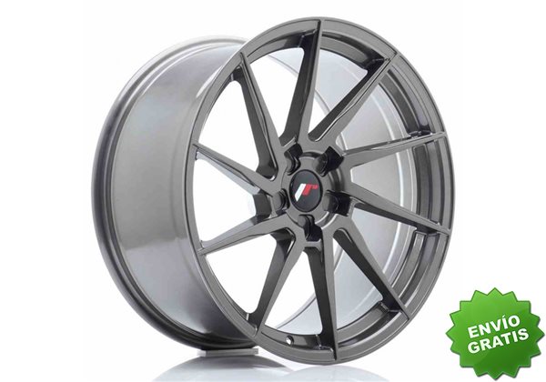 Llanta exclusiva Jr Wheels Jr36 20x10 Et20-45 5h Blank Hyper Gray