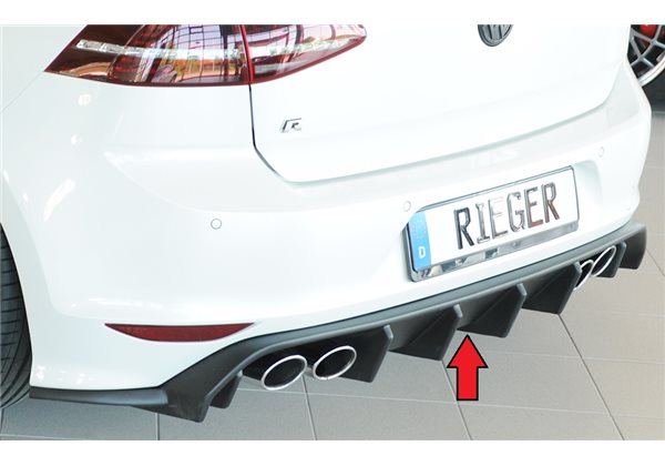 Añadido trasero Rieger VW Golf 7 R 12.13-12.16 (antes facelift) 3-puertas, 5-puertas Golf 7 R-Line 10.12-12.16 (antes facelift) 