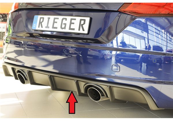 Añadido trasero Rieger Audi TT (8J-FV/8S) 07.14-08.18 (antes facelift), 09.18- (ex facelift) coupe, roadster