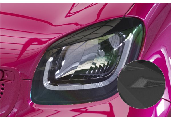 Juego de pestañas Smart Fortwo 453 / EQ Fortwo solo für LED Scheinwerfer 2019-