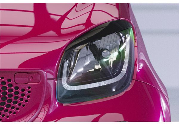 Juego de pestañas Smart Fortwo 453 / EQ Fortwo solo für LED Scheinwerfer 2019-