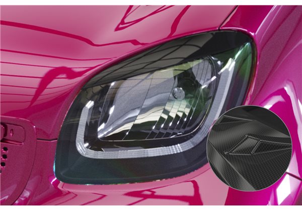 Juego de pestañas Smart Fortwo 453 / EQ Fortwo solo für LED Scheinwerfer 2019-