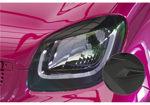 Juego de pestañas Smart Fortwo 453 / EQ Fortwo solo für LED Scheinwerfer 2019-